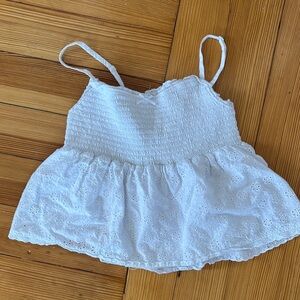 3/$20 La Hearts White Eyelet Tank Top